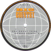 12” single (Big BAAD Country Mix) (UK) centre label