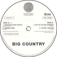 12” single centre label (side B)