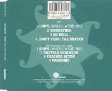 CD single #1 case back