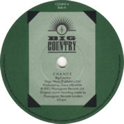7” single centre label