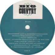 7” single centre label