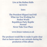 CD sleeve back