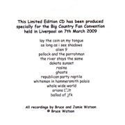 CD sleeve back