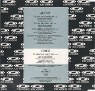 CD video sleeve back