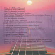 CD sleeve back