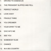 CD sleeve back