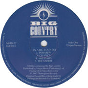 LP centre label (blue)