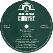 LP centre label (green)