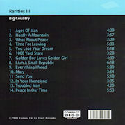 CD sleeve back