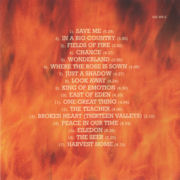 CD sleeve back