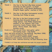 CD booklet back
